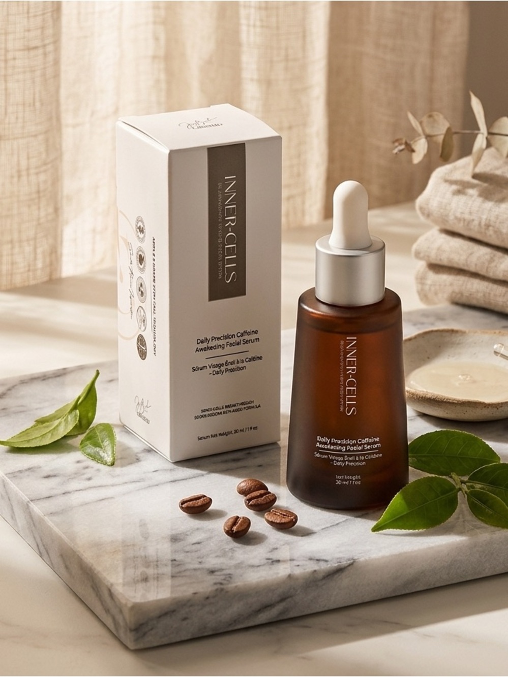 Inner-Cells Daily Precision Caffeine Awakening Facial Serum - Retails $299